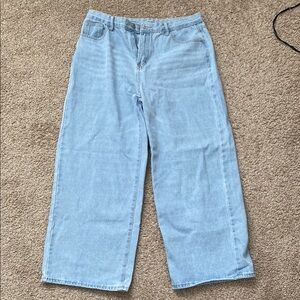 Light Blue Wide-Leg Jeans